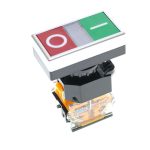 شاسی با دو کنتاکت مدلPFP-50دوبل چراغدار کنتاکت1NO+1NC رنگ قرمز