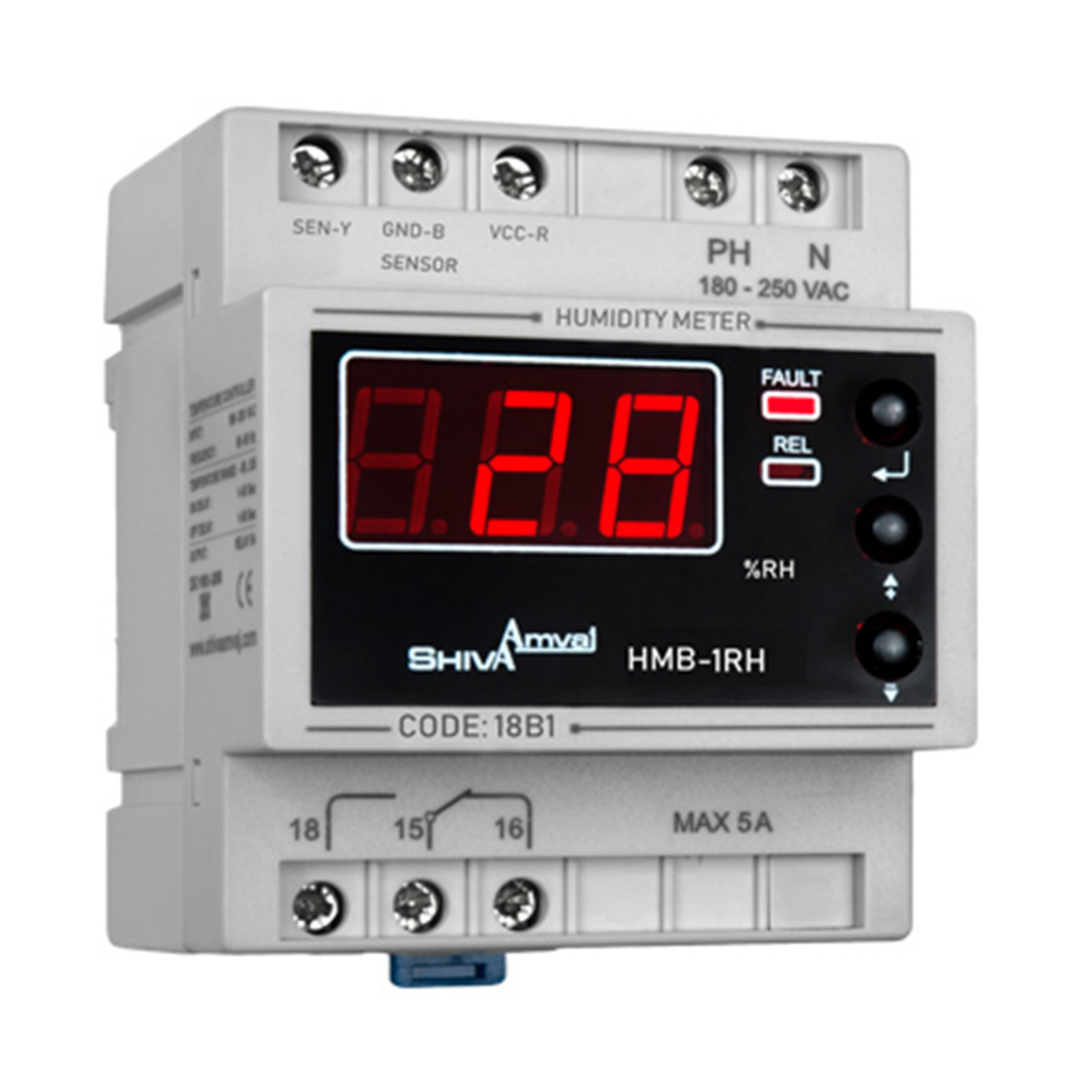 رطوبت سنج با سنسورپارس فانال کارخانه! رطوبت سنج باسنسور (سریn) مدل hmjn-1rh شیوا امواج - Image 1